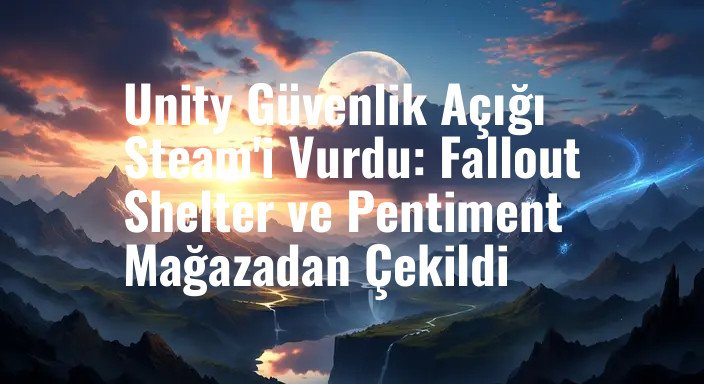 Unity Güvenlik Açığı Steam'i Vurdu: Fallout Shelter ve Pentiment Mağazadan Çekildi