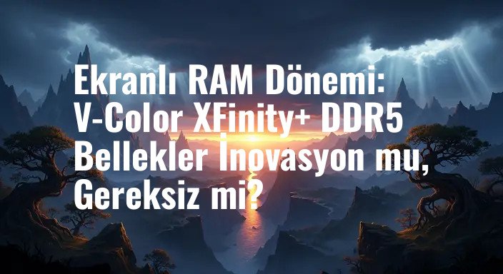 Ekranlı RAM Dönemi: V-Color XFinity+ DDR5 Bellekler İnovasyon mu, Gereksiz mi?