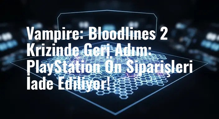 Vampire: Bloodlines 2 Krizinde Geri Adım: PlayStation Ön Siparişleri İade Ediliyor!