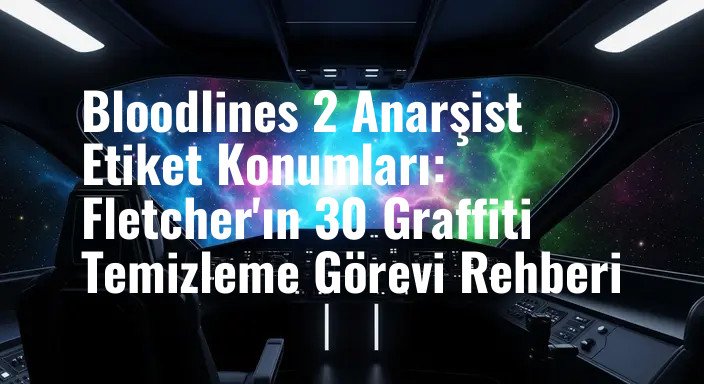 Bloodlines 2 Anarşist Etiket Konumları: Fletcher'ın 30 Graffiti Temizleme Görevi Rehberi