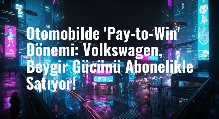 Otomobilde 'Pay-to-Win' Dönemi: Volkswagen, Beygir Gücünü Abonelikle Satıyor!