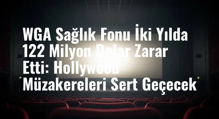WGA Sağlık Fonu İki Yılda 122 Milyon Dolar Zarar Etti: Hollywood Müzakereleri Sert Geçecek