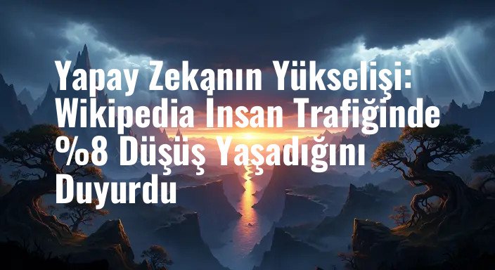 Yapay Zekanın Yükselişi: Wikipedia İnsan Trafiğinde %8 Düşüş Yaşadığını Duyurdu