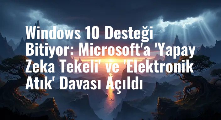 Windows 10 Desteği Bitiyor: Microsoft'a 'Yapay Zeka Tekeli' ve 'Elektronik Atık' Davası Açıldı