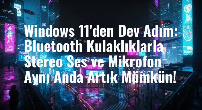 Windows 11'den Dev Adım: Bluetooth Kulaklıklarla Stereo Ses ve Mikrofon Aynı Anda Artık Mümkün!