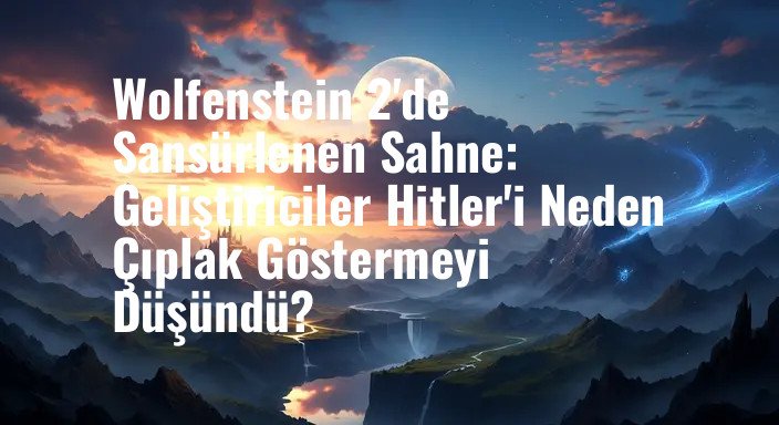Wolfenstein 2'de Sansürlenen Sahne: Geliştiriciler Hitler'i Neden Çıplak Göstermeyi Düşündü?
