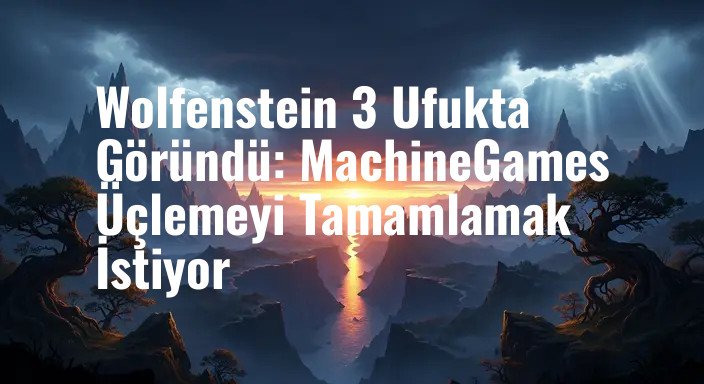 Wolfenstein 3 Ufukta Göründü: MachineGames Üçlemeyi Tamamlamak İstiyor
