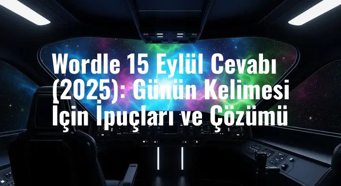 Wordle 15 Eylül Cevabı (2025): Günün Kelimesi İçin İpuçları ve Çözümü