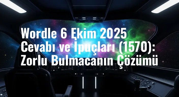 Wordle 6 Ekim 2025 Cevabı ve İpuçları (1570): Zorlu Bulmacanın Çözümü