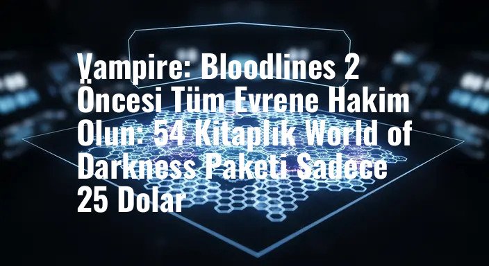 Vampire: Bloodlines 2 Öncesi Tüm Evrene Hakim Olun: 54 Kitaplık World of Darkness Paketi Sadece 25 Dolar