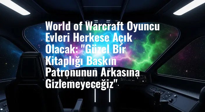 World of Warcraft Oyuncu Evleri Herkese Açık Olacak: "Güzel Bir Kitaplığı Baskın Patronunun Arkasına Gizlemeyeceğiz"