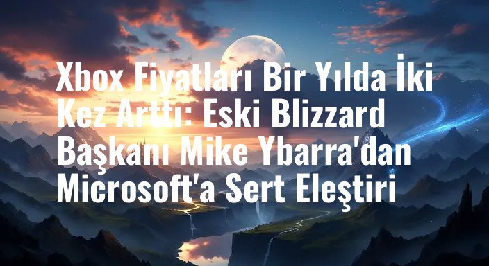 Xbox Fiyatları Bir Yılda İki Kez Arttı: Eski Blizzard Başkanı Mike Ybarra'dan Microsoft'a Sert Eleştiri