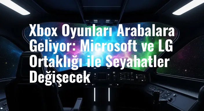 Xbox Oyunları Arabalara Geliyor: Microsoft ve LG Ortaklığı ile Seyahatler Değişecek