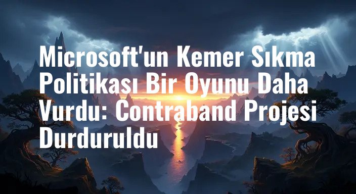 Microsoft'un Kemer Sıkma Politikası Bir Oyunu Daha Vurdu: Contraband Projesi Durduruldu