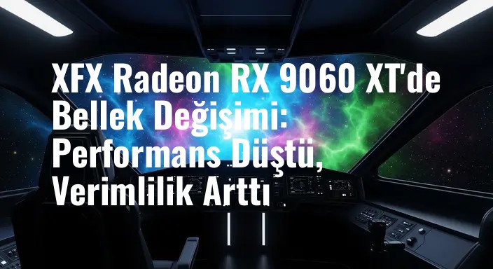 XFX Radeon RX 9060 XT'de Bellek Değişimi: Performans Düştü, Verimlilik Arttı