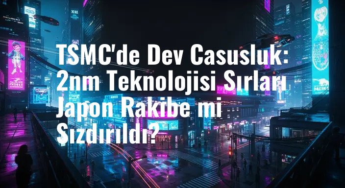 TSMC'de Dev Casusluk: 2nm Teknolojisi Sırları Japon Rakibe mi Sızdırıldı?
