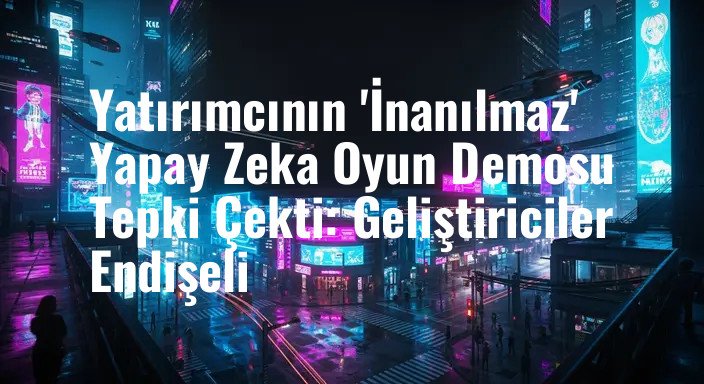Yatırımcının 'İnanılmaz' Yapay Zeka Oyun Demosu Tepki Çekti: Geliştiriciler Endişeli