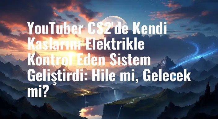 YouTuber CS2'de Kendi Kaslarını Elektrikle Kontrol Eden Sistem Geliştirdi: Hile mi, Gelecek mi?