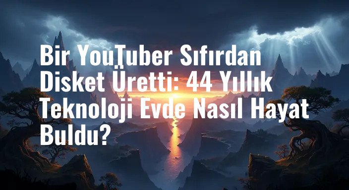 Bir YouTuber Sıfırdan Disket Üretti: 44 Yıllık Teknoloji Evde Nasıl Hayat Buldu?