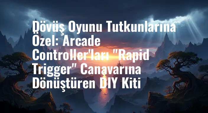 Dövüş Oyunu Tutkunlarına Özel: Arcade Controller'ları "Rapid Trigger" Canavarına Dönüştüren DIY Kiti