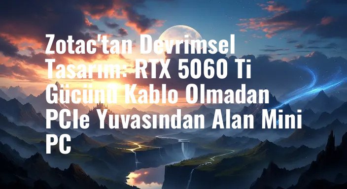 Zotac'tan Devrimsel Tasarım: RTX 5060 Ti Gücünü Kablo Olmadan PCIe Yuvasından Alan Mini PC